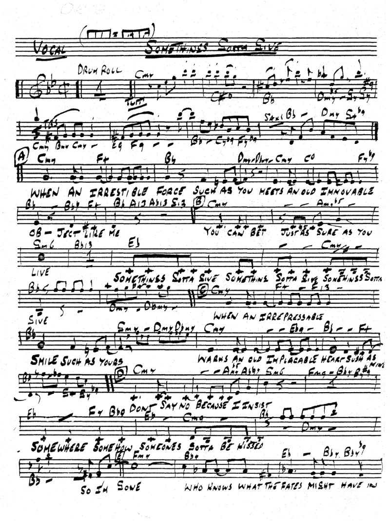 Something's Gotta Give score preview