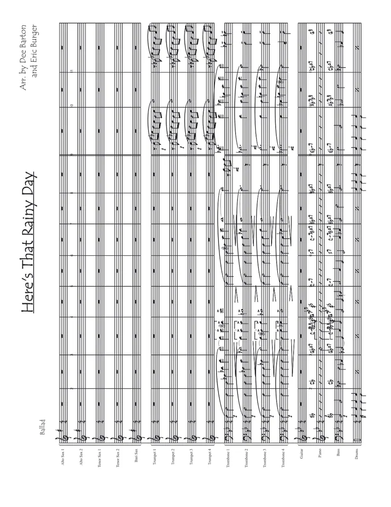 Here's That Rainy Day score preview