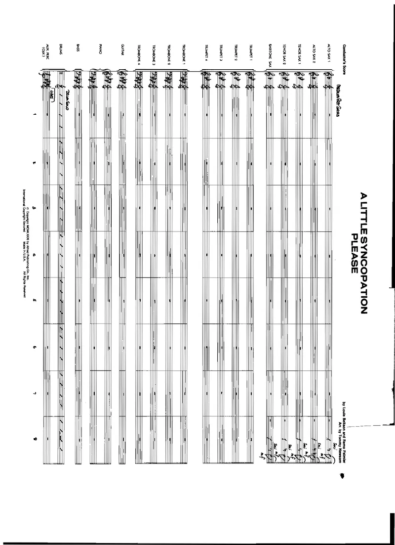 A Little Syncopation, Please score preview