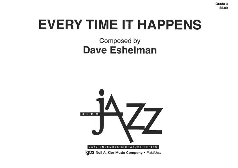 Every Time It Happens score preview