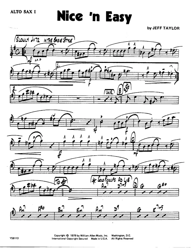 Nice 'N Easy score preview