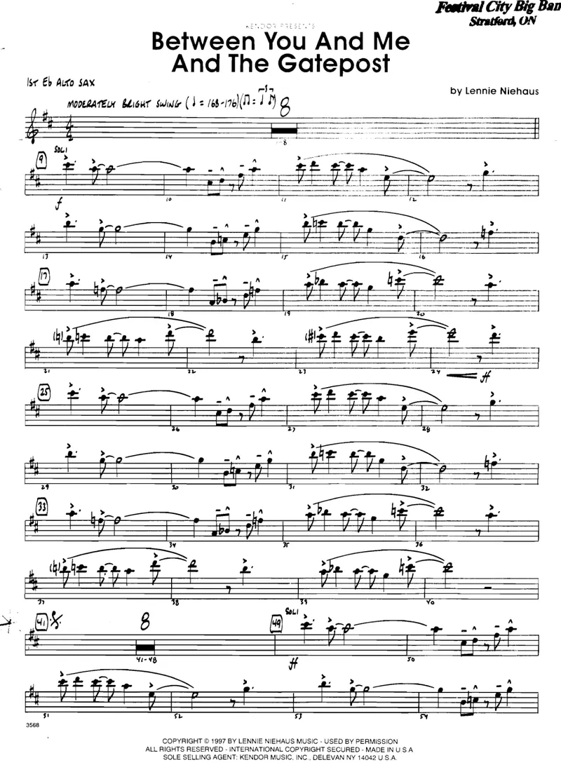 Between Yoy And Me The Gatepost score preview