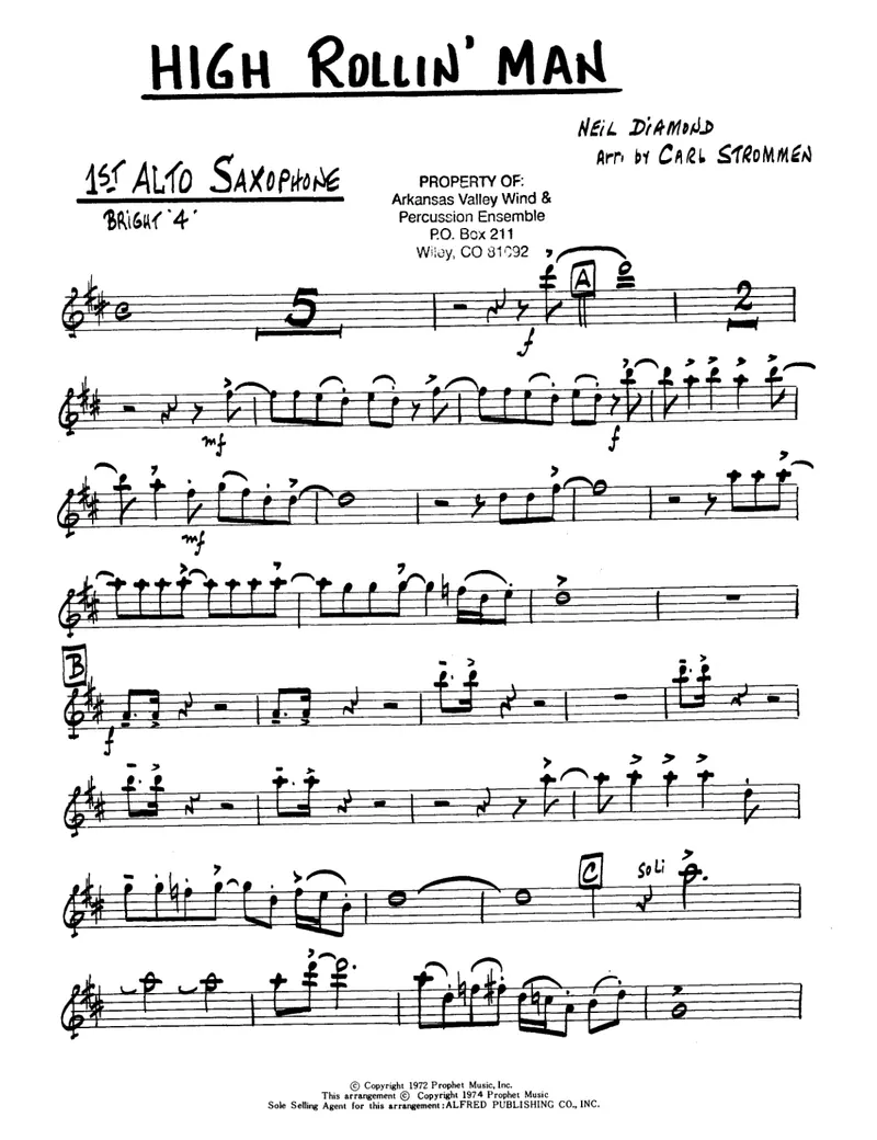 High Rollin' Man score preview