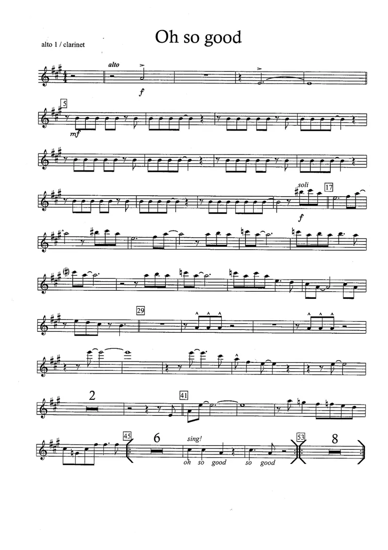 Oh So Good score preview