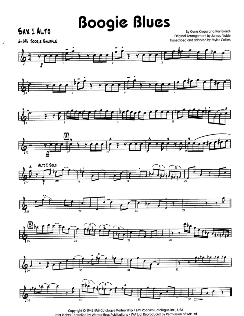 Boogie Blues score preview