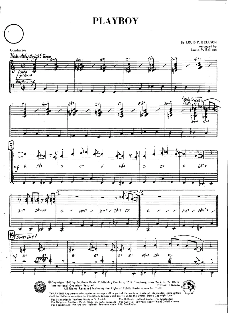 Playboy score preview
