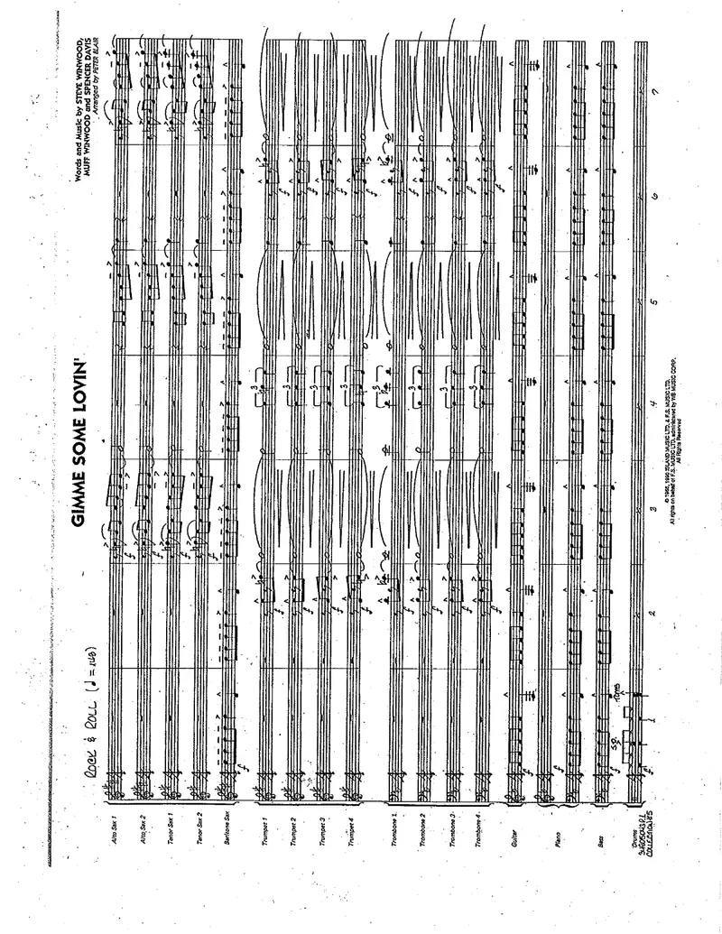 Gimme Some Lovin' score preview