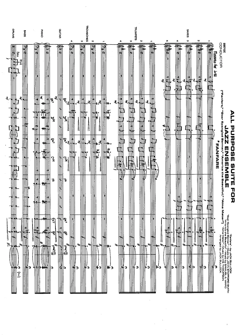 All Purpose Suite For Jazz Ensemble score preview