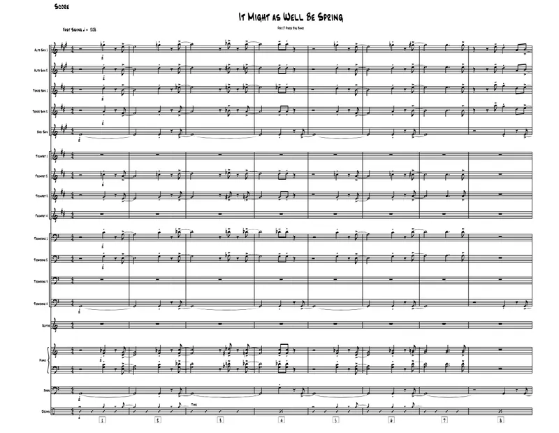 It Might As Well Be Spring score preview