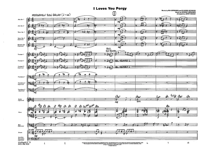 I Loves You Porgy score preview