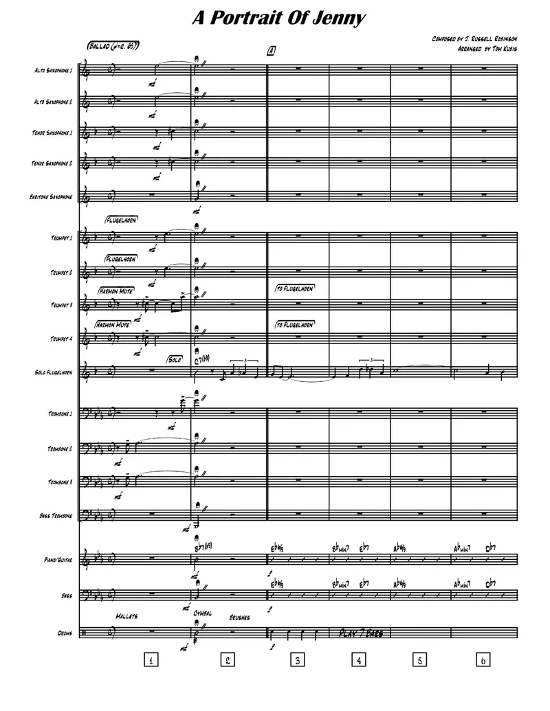 A Portrait Of Jenny score preview