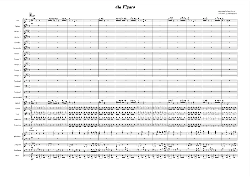 Ala Figaro (Paul Mauriat) score preview