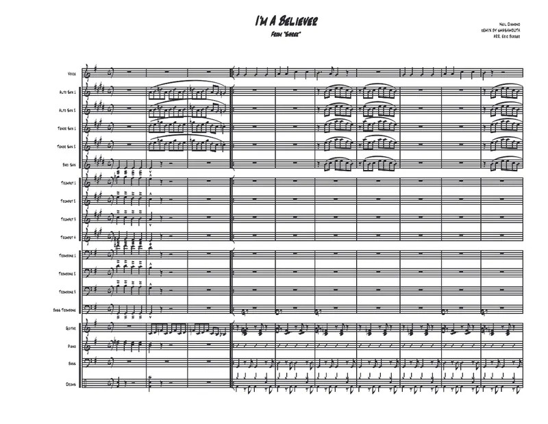 I'm A Believer score preview