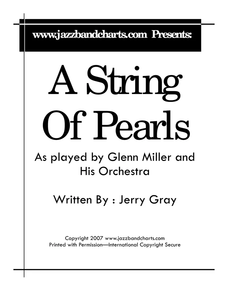 A String Of Pearls score preview