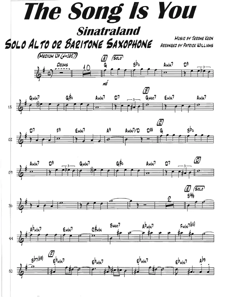 The Song Is You score preview