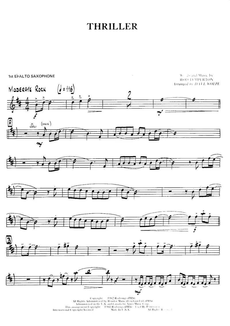 Thriller score preview