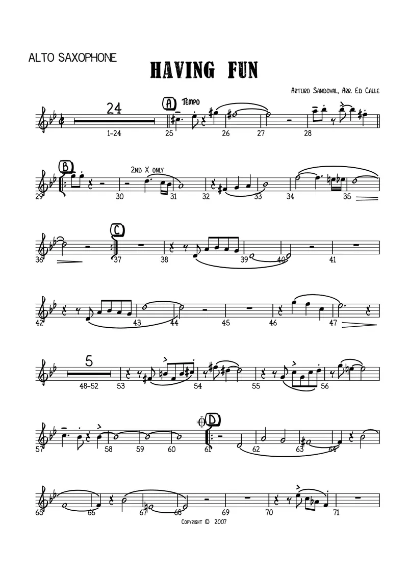 Having Fun score preview