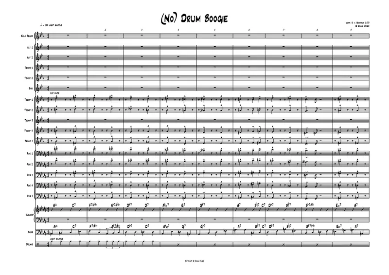 No Drum Boogie (Heinz Von Hermann) preview page 1