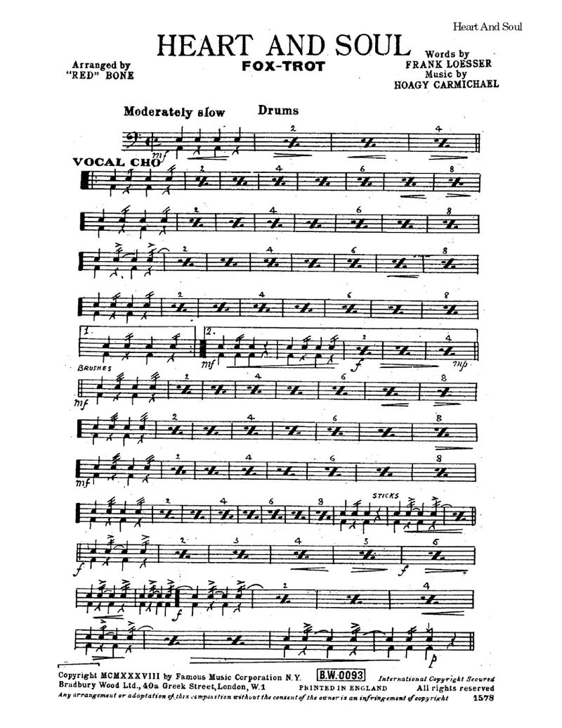 Heart And Soul score preview
