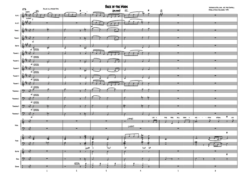 Back Of The Moon score preview