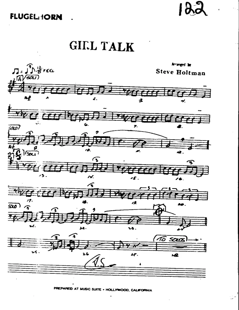 Girl Talk score preview