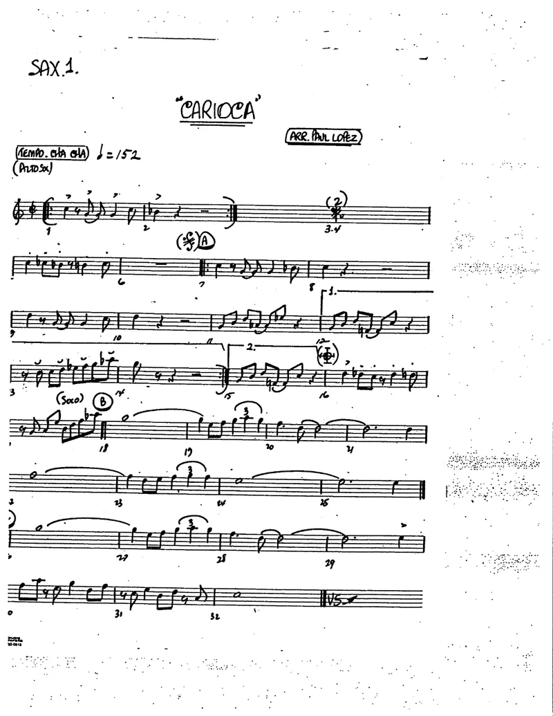 Carioca score preview