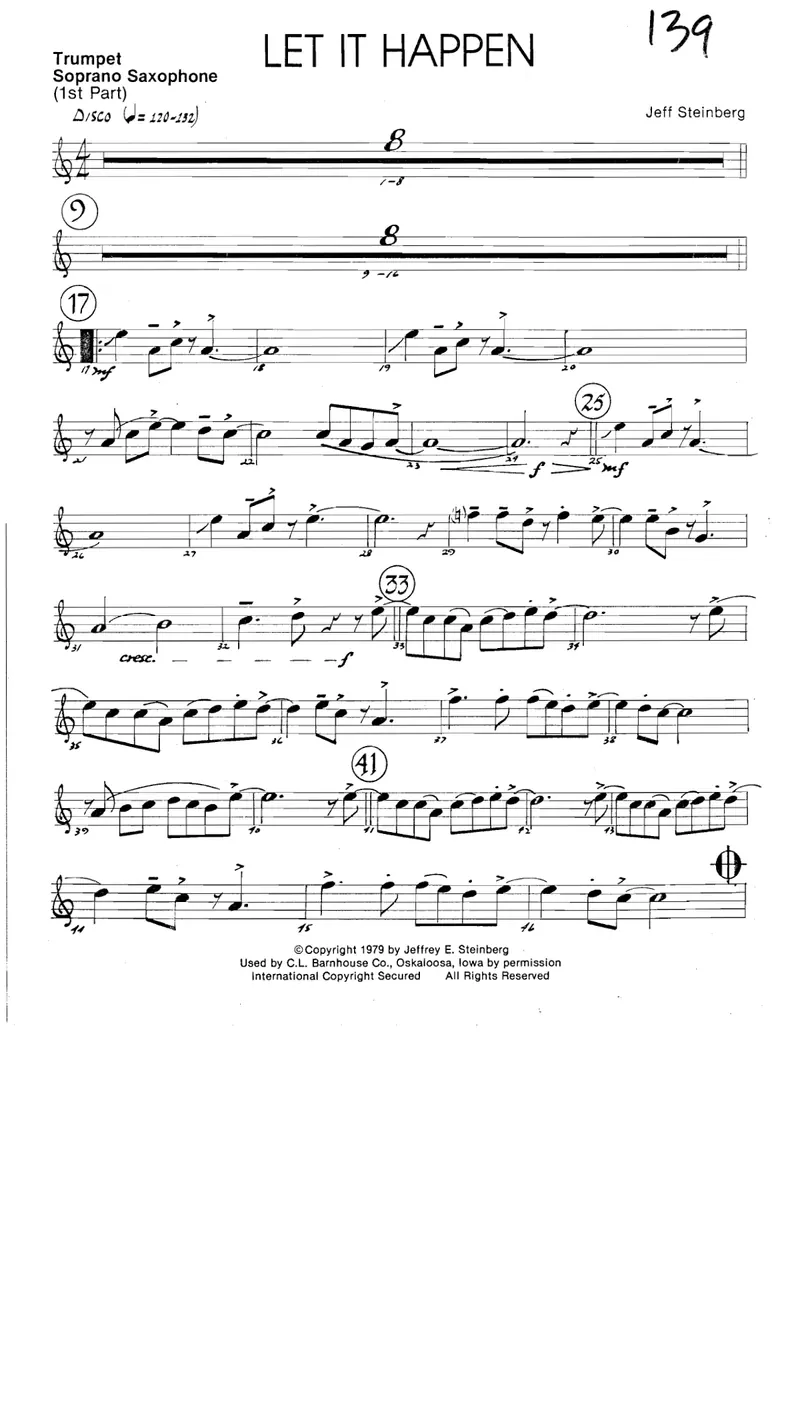 Let It Happen score preview