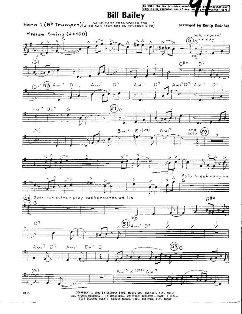 Bill Bailey score preview