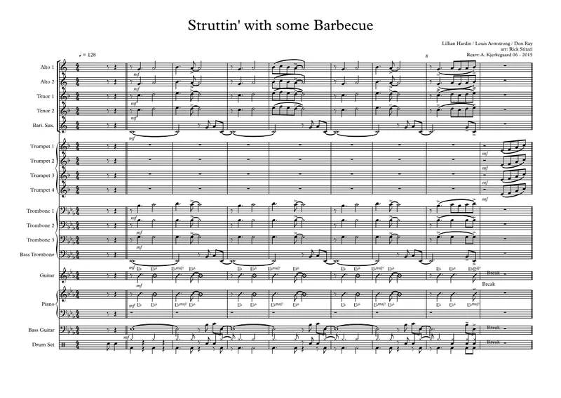 Struttin' With Some Barbecue score preview