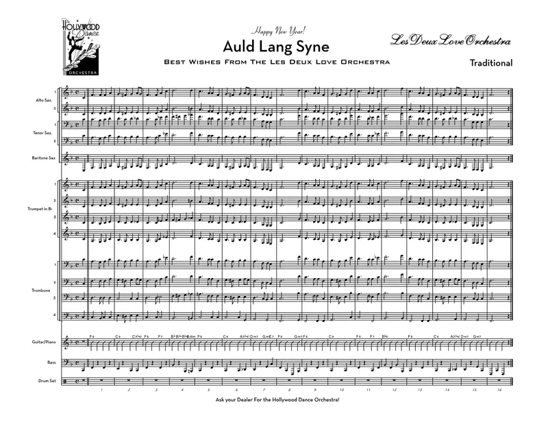 Auld Lang Syne score preview