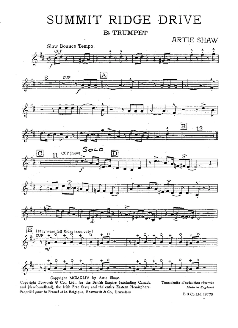 Summit Ridge Drive score preview