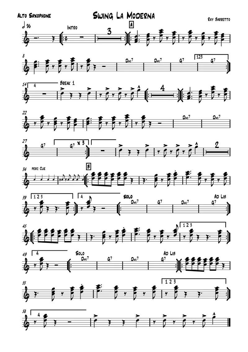 Swing La Moderna score preview