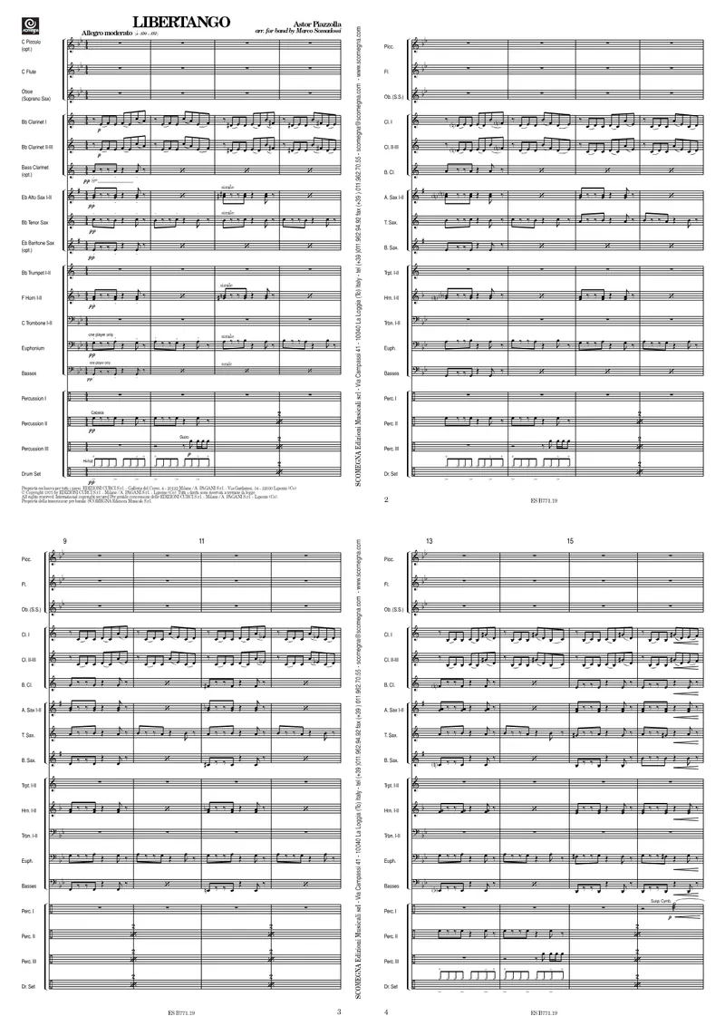 Libertango score preview