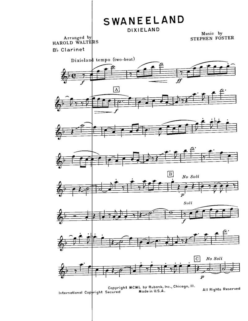 Swaneeland score preview
