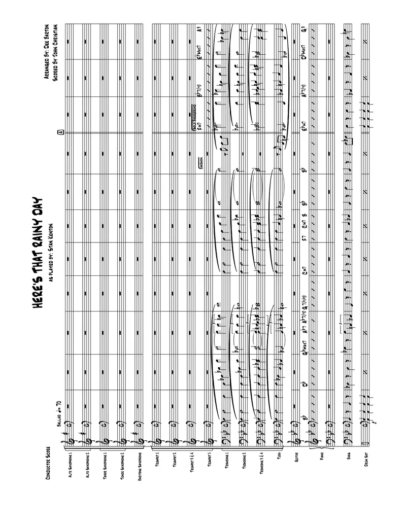 Here's That Rainy Day score preview