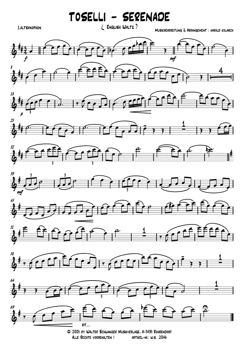 Toselli-Serenade score preview
