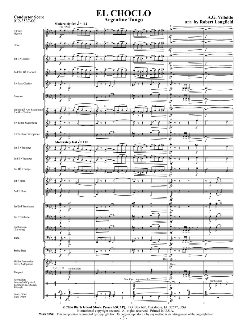 El Choclo score preview