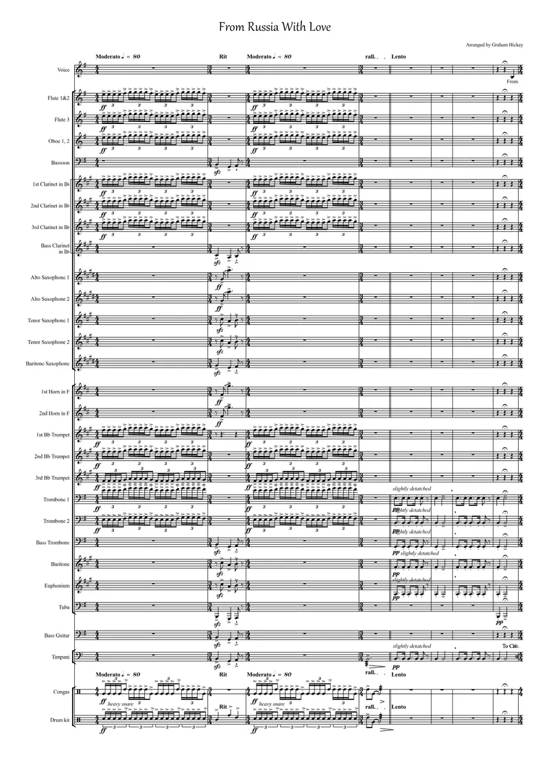 From Russia With Love score preview