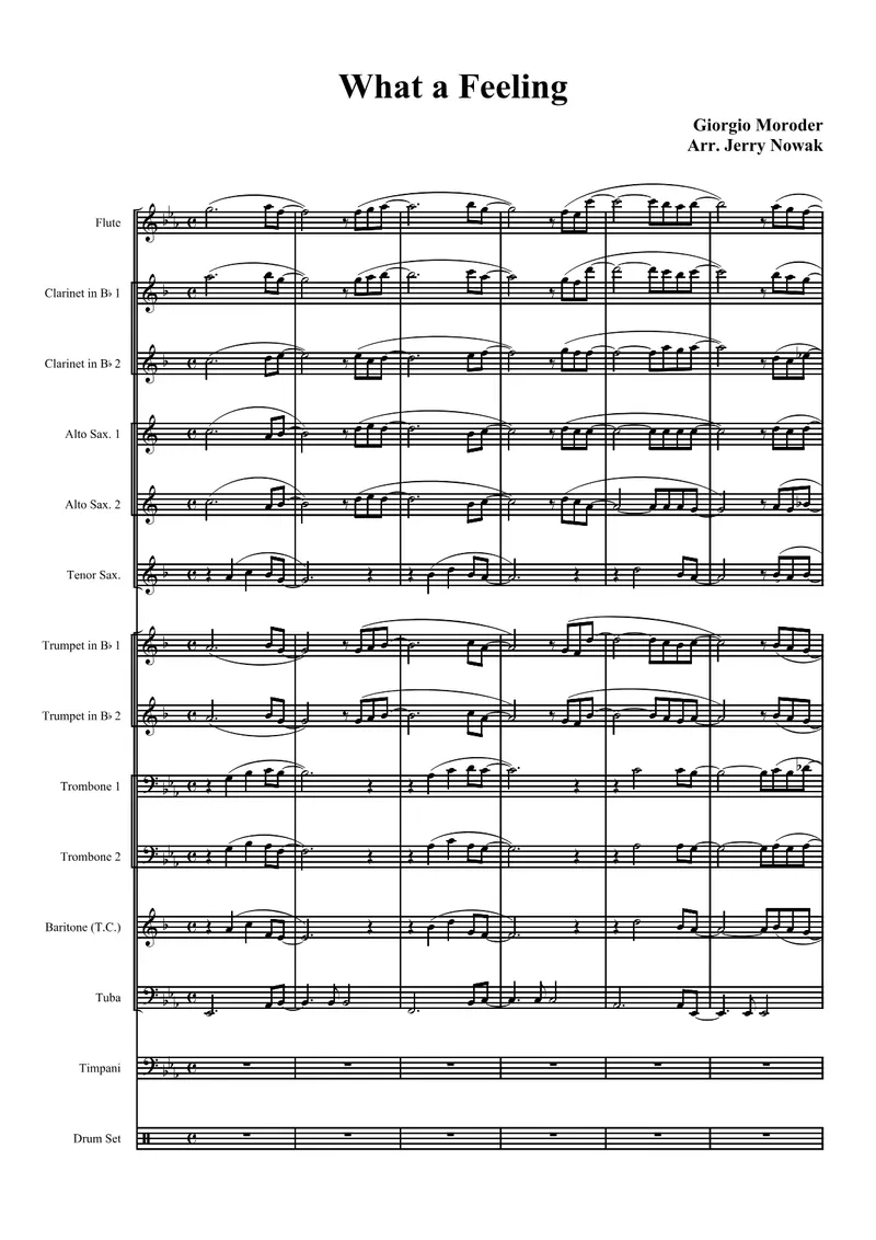 What A Fieeling score preview