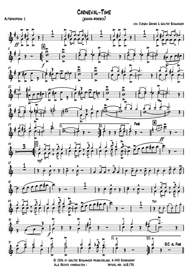 Carneval-Time score preview