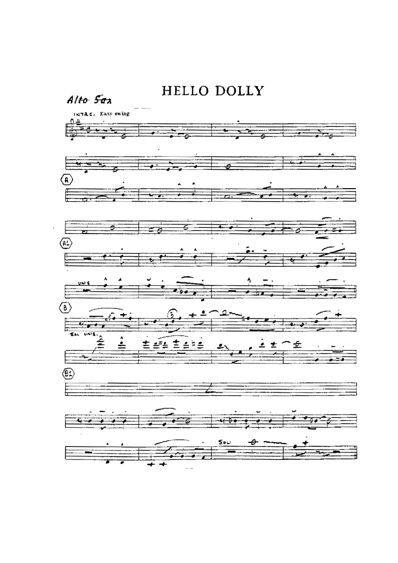 Hello Dolly score preview