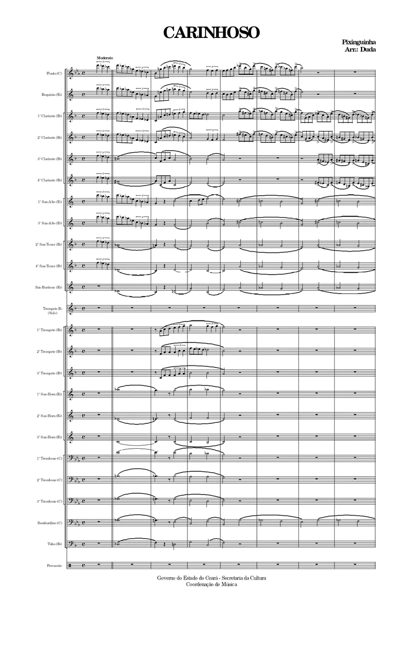 Carinhoso score preview