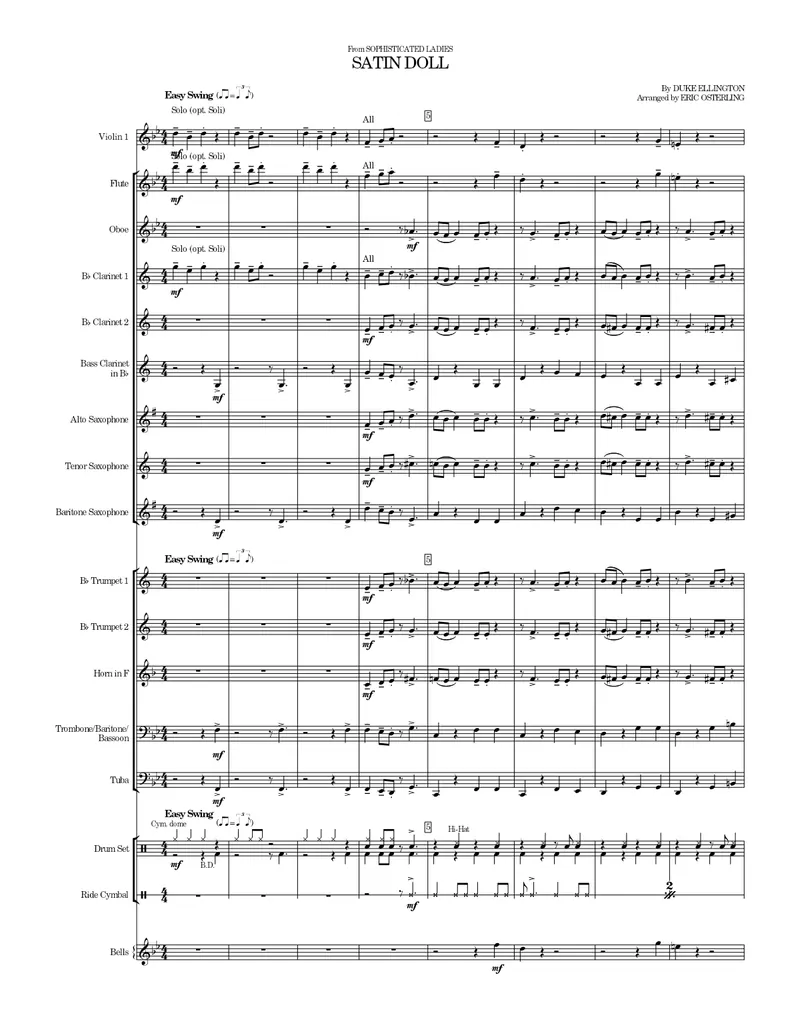 Satin Doll score preview