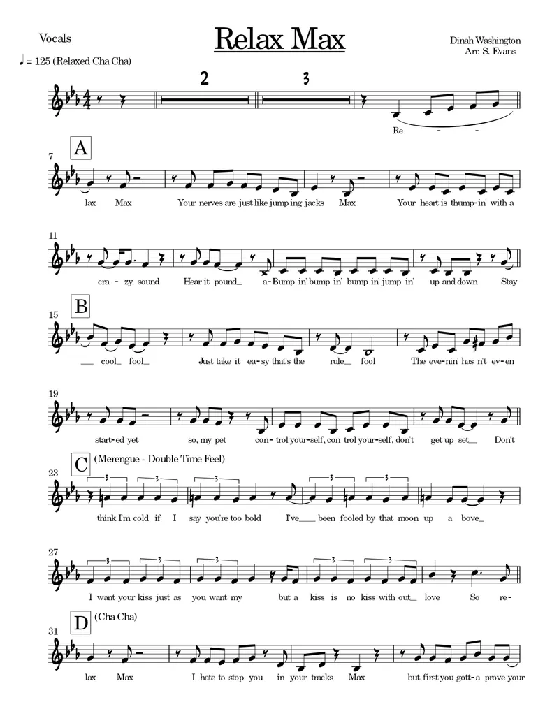 Relax Max score preview