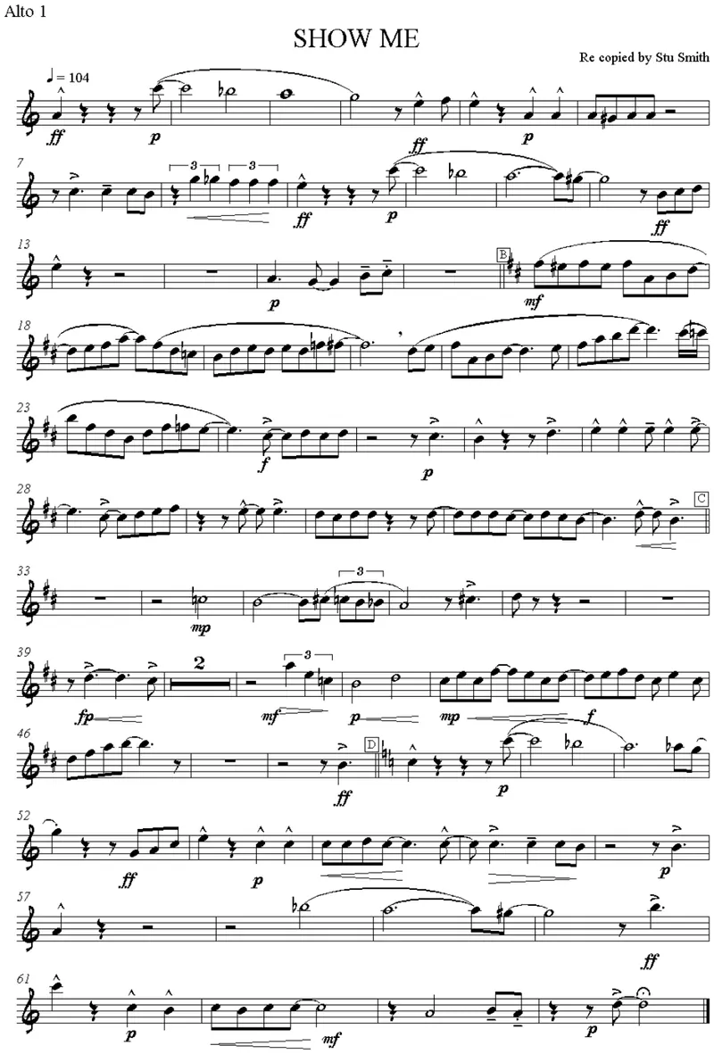 Show Me score preview