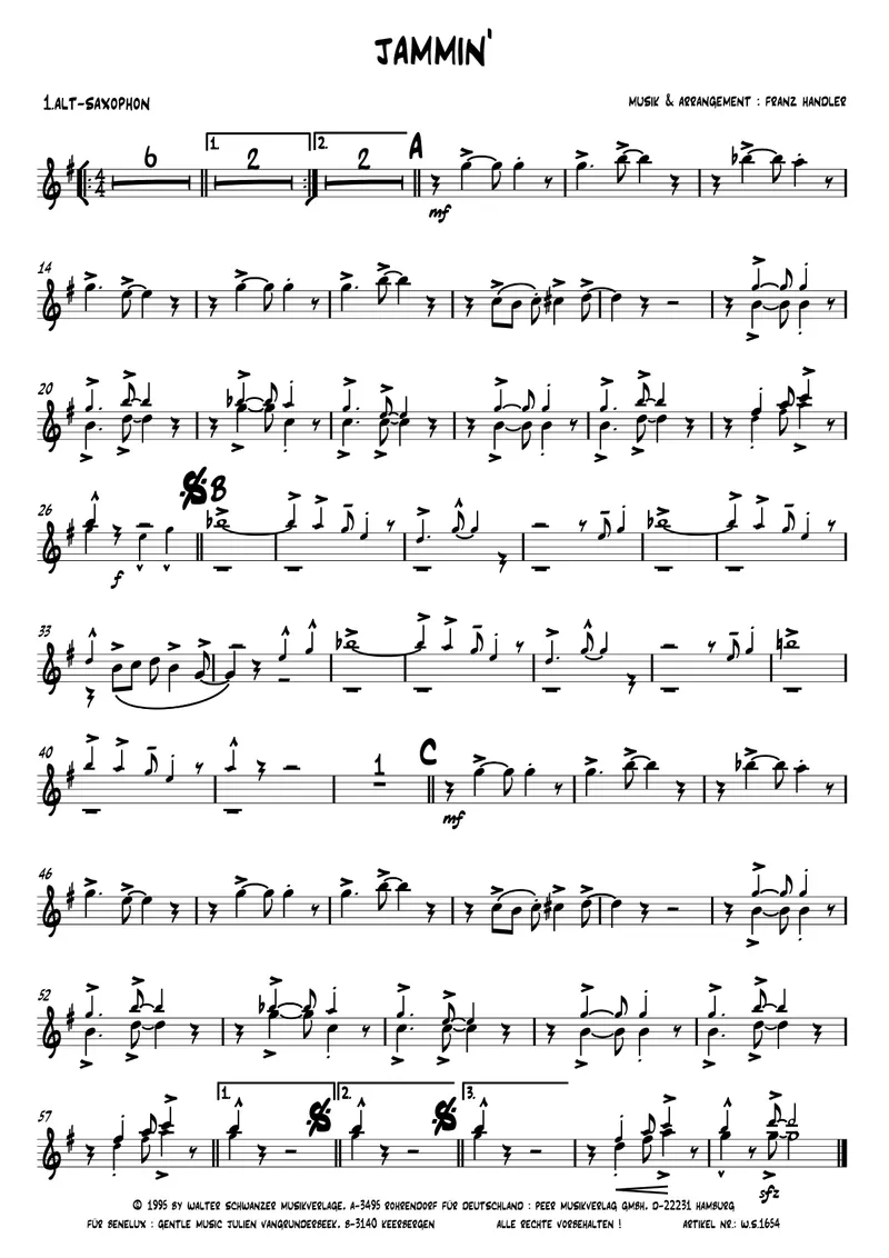 Jammin score preview