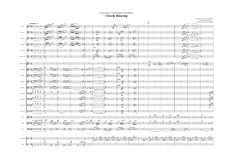Closely Dancing score preview