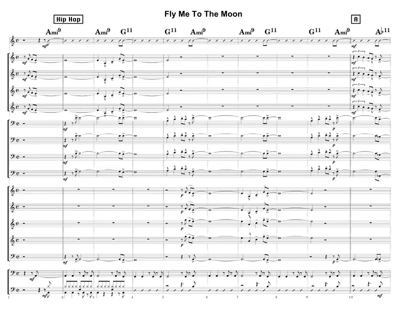 Fly Me To The Moon score preview