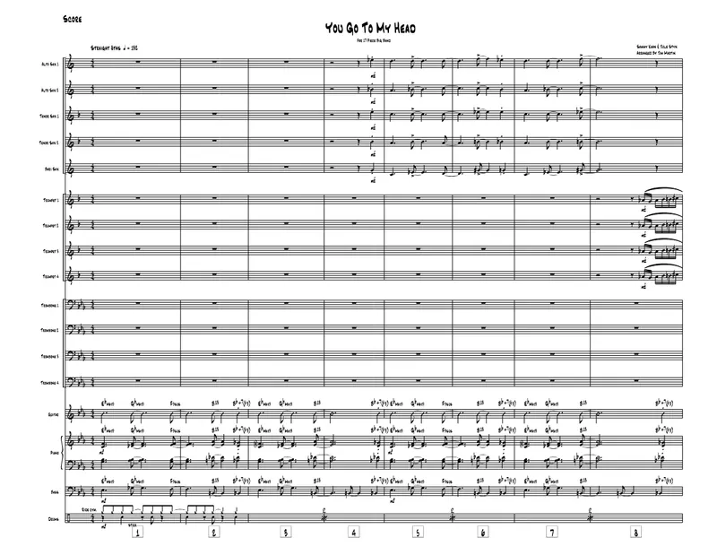 You Go To My Head score preview