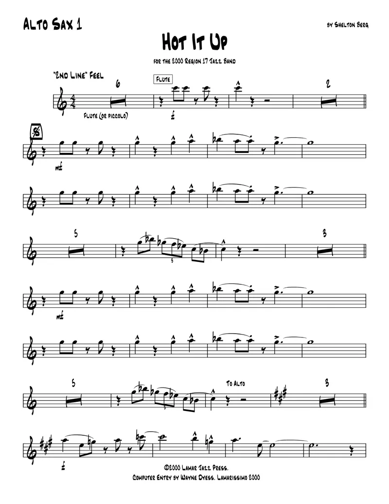 Hot It Up score preview